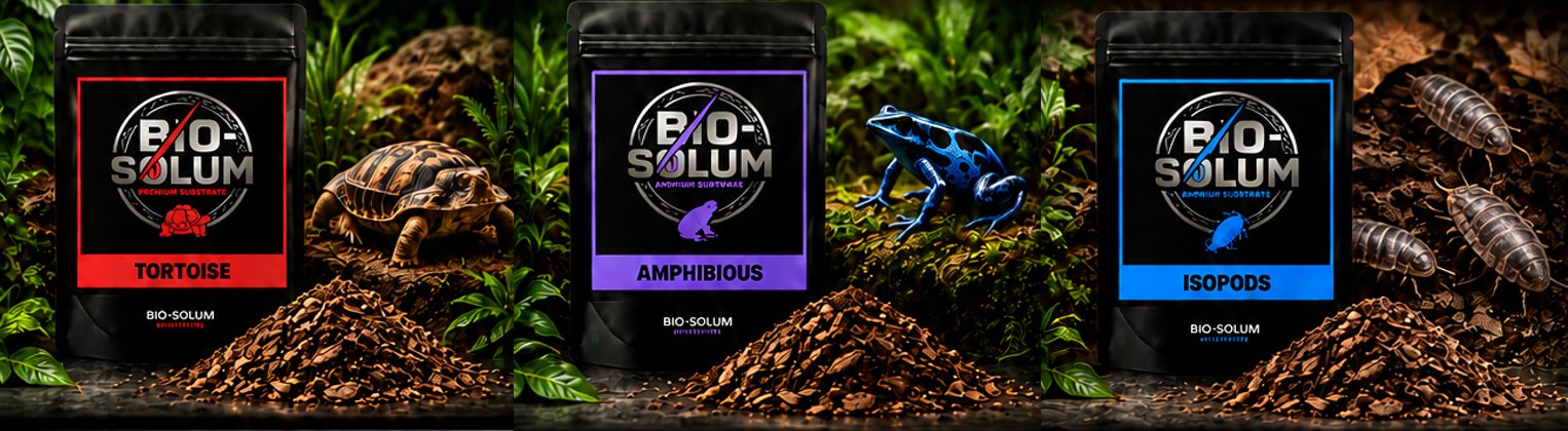 Pacotes de substrato Tortoise, Amphibious e Isopods