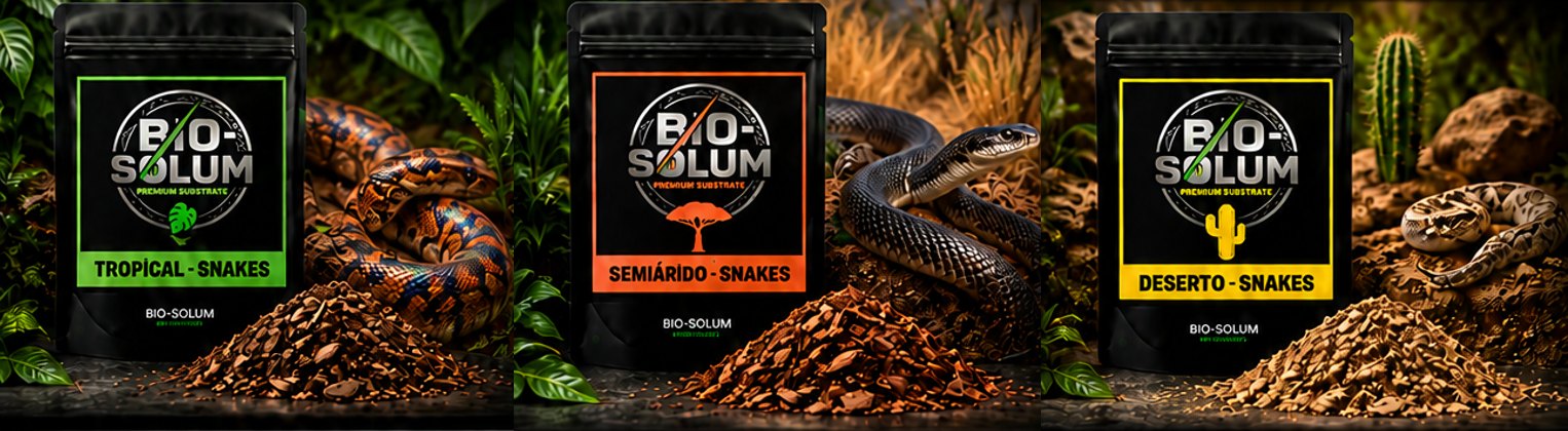 Substratos BIO-SOLUM para serpentes